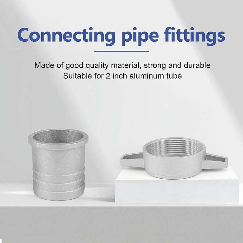 Water Pumps Fittings 2 Inch Aluminum Pipe Connecting Wrench with Rubber Gasket Pump Connector Pipe F