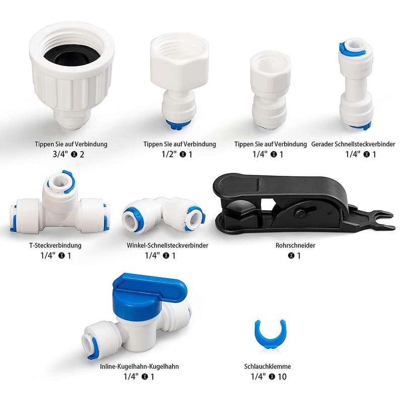 Water Supply Pipe Universal Connection Set 15M,for Side By Side Refrigerator,Reverse Osmosis System