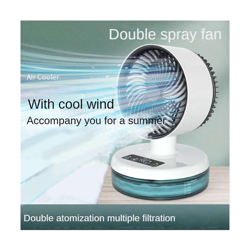 Water Spray Cooling Fan Mini Electric Fan Home Desktop Desktop Spray Atomization Fan Portable Mini H