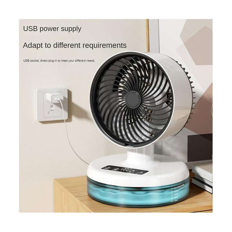 Water Spray Cooling Fan Mini Electric Fan Home Desktop Desktop Spray Atomization Fan Portable Mini H