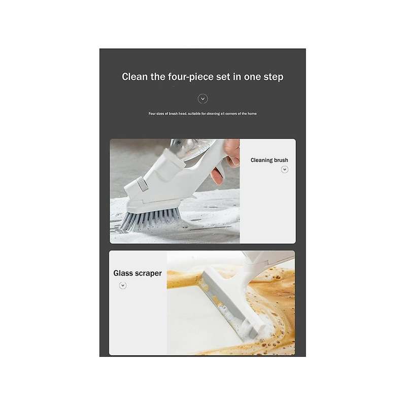 Water Spray Brush Window Squeegee Window Wiper Cleaning Window Tools 4pcs Set