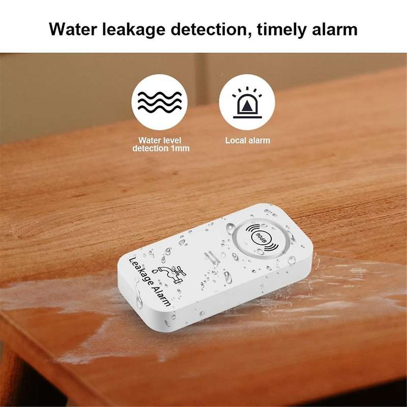 Water Sensor 90dB Alarm Water Leak Detector Alert Monitoring of Leaks and Drip Alarm for Kitchen Bat