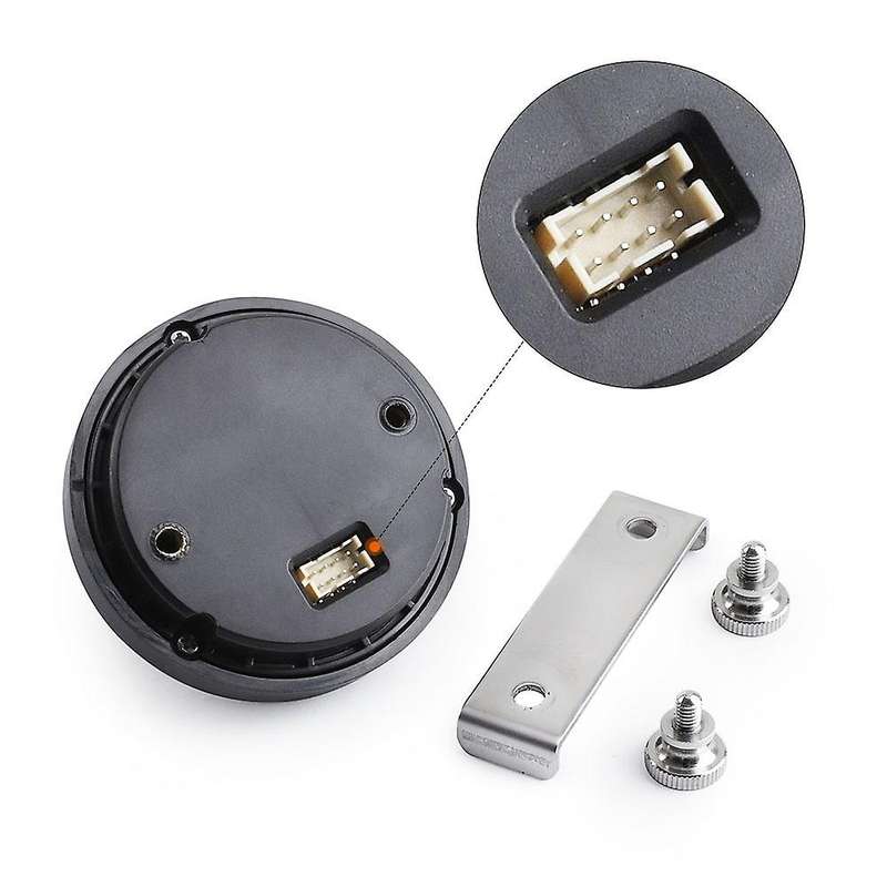 Water Temp Gauge Digital Display 12V Ultra-Thin Universal Water Temperature Meter with Sensor LED In