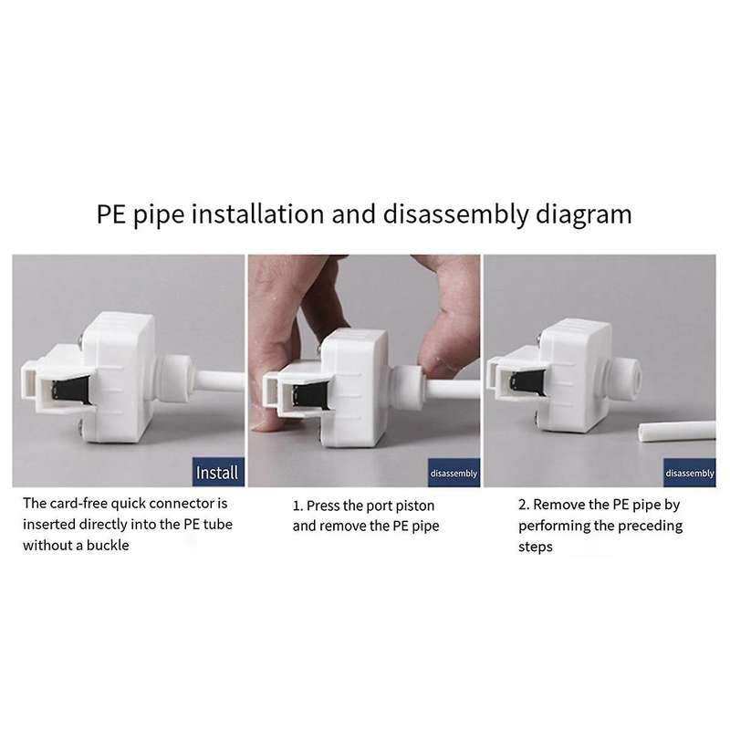 Water Tank High/Low Pressure Switch Relief Valve 1/4inch Hose Water Filter Connector for Reverse Osm
