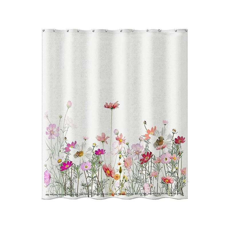 Watercolor Eucalyptus Shower Curtain,polyester Fabric Waterproof Shower Curtain Sets Machine Washabl