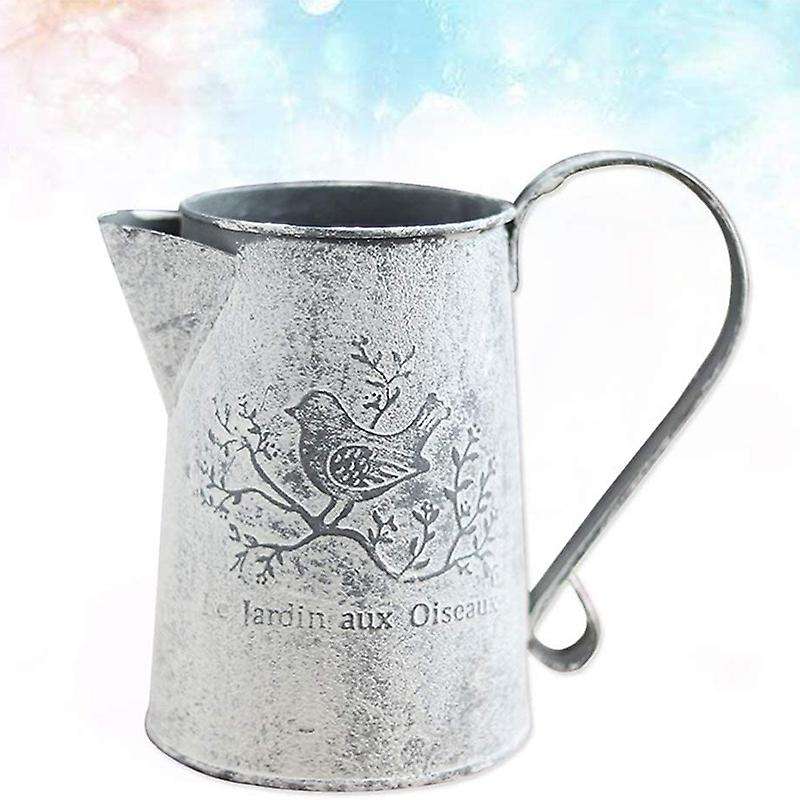 Watering Can Vase French Jug Home Decoration Garden Decoration Vase Flower Arrangement Iron Flower M