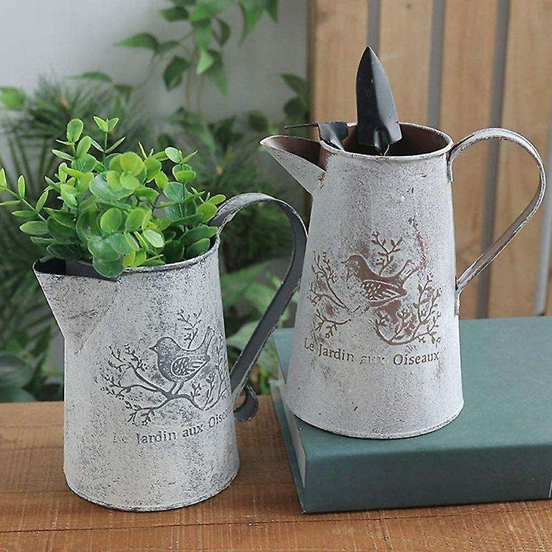 Watering Can Vase French Jug Home Decoration Garden Decoration Vase Flower Arrangement Iron Flower M