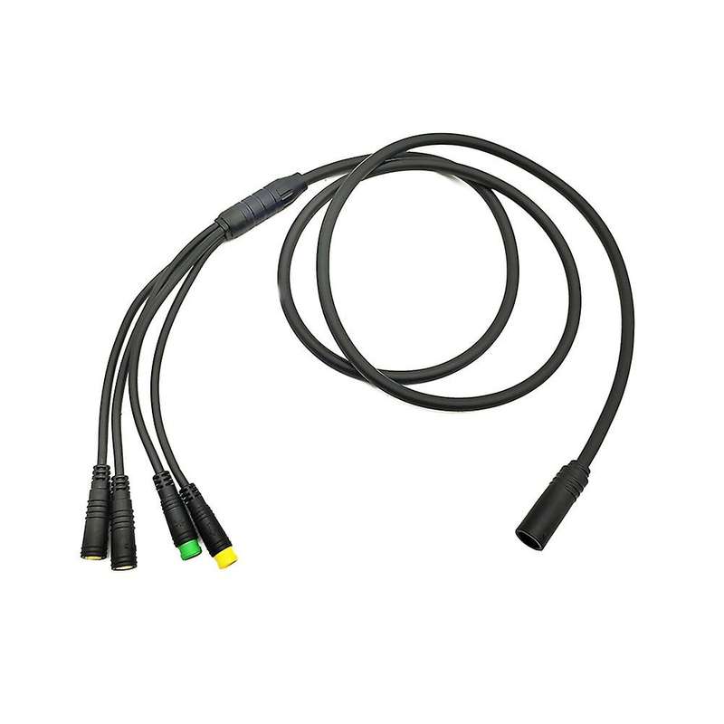 Waterproof 1T4 -Bus Cable Harness for BBS01 BBS02 Mid Motor Display Brake Lever Thumb Throttle Conne