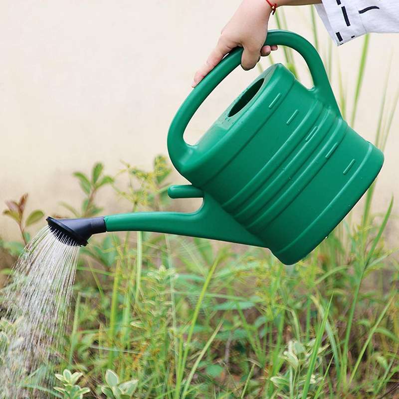 Watering Can with Green 10 Litre 2 Gallons Garden Flower Water Bottle Watering Kettle with Handle Lo