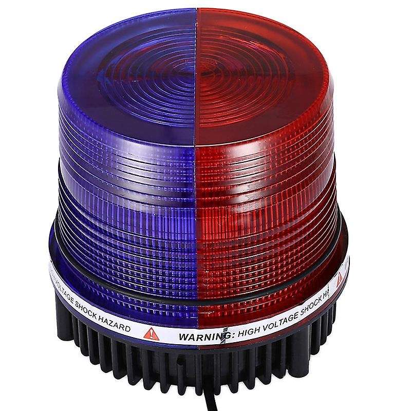 Waterproof Blue&Red Color Flashing Light 12-24V Alarm Led Strobe Car Bus Warning Signal Flashlight L