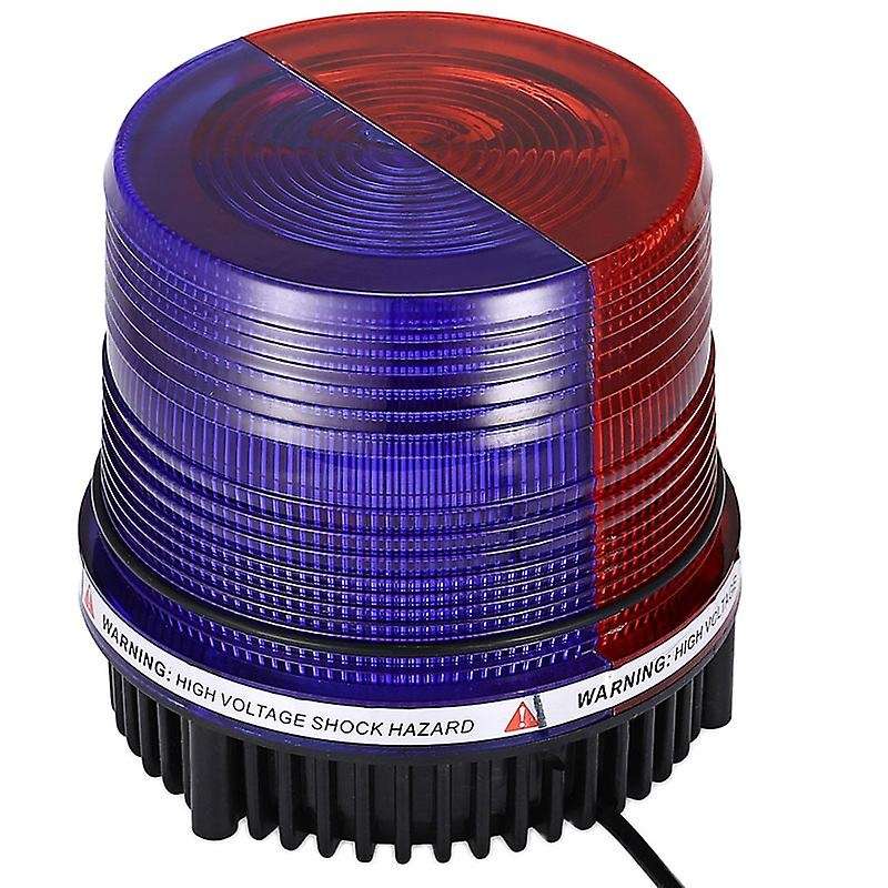Waterproof Blue&Red Color Flashing Light 12-24V Alarm Led Strobe Car Bus Warning Signal Flashlight L