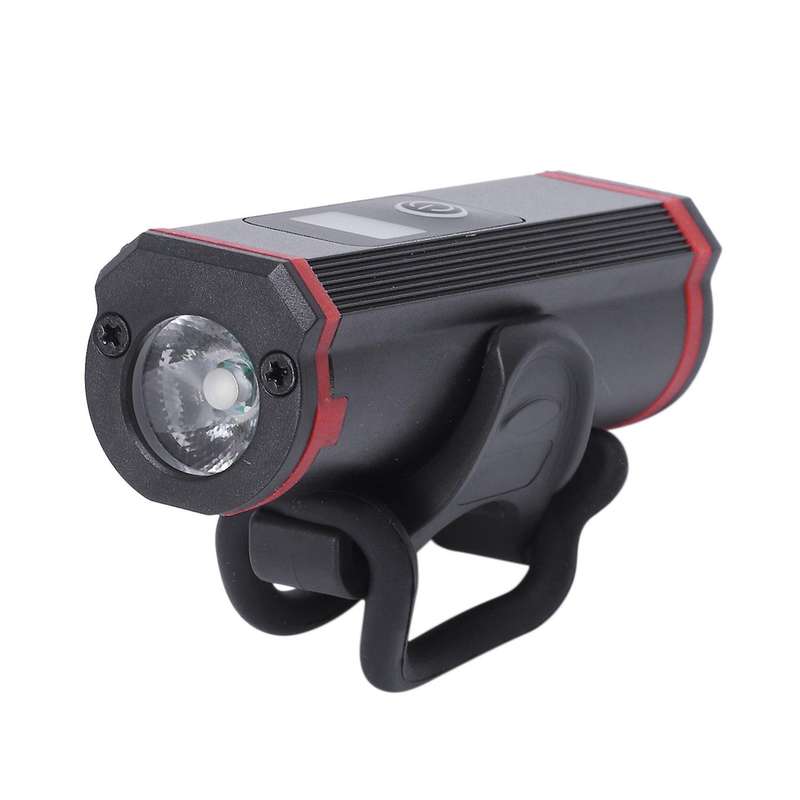 Waterproof Bicycle Light Usb Charging Bike Front Display Flashlight Handlebar Headlight B