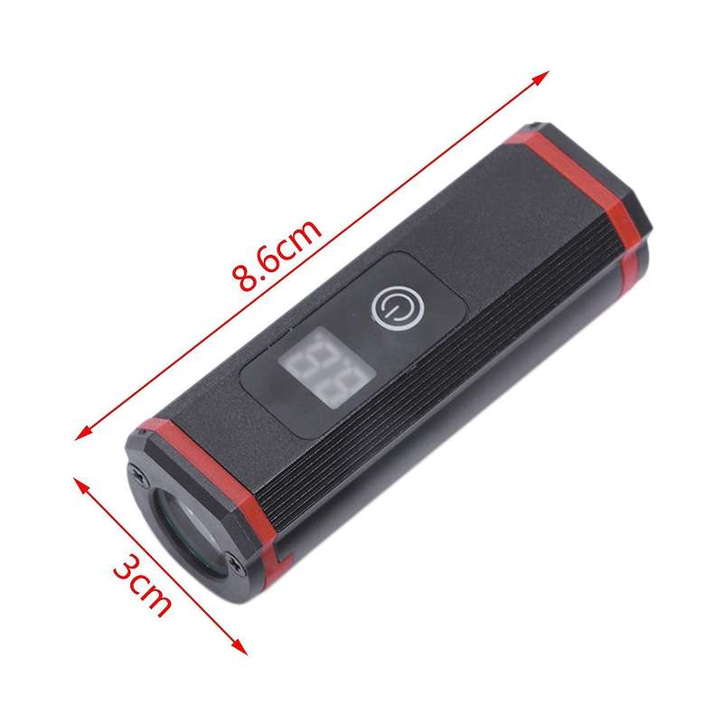 Waterproof Bicycle Light Usb Charging Bike Front Display Flashlight Handlebar Headlight B