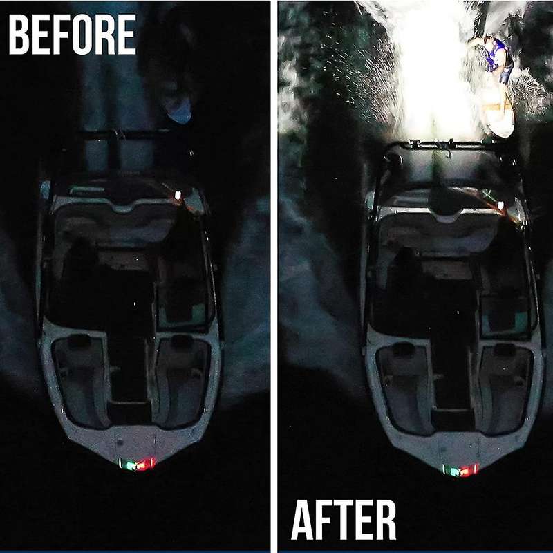 Waterproof Led Boat Lights,2 Lights 72W Waterproof Tested Deck/Dock Marine Lights 2200LMS 120Flood L
