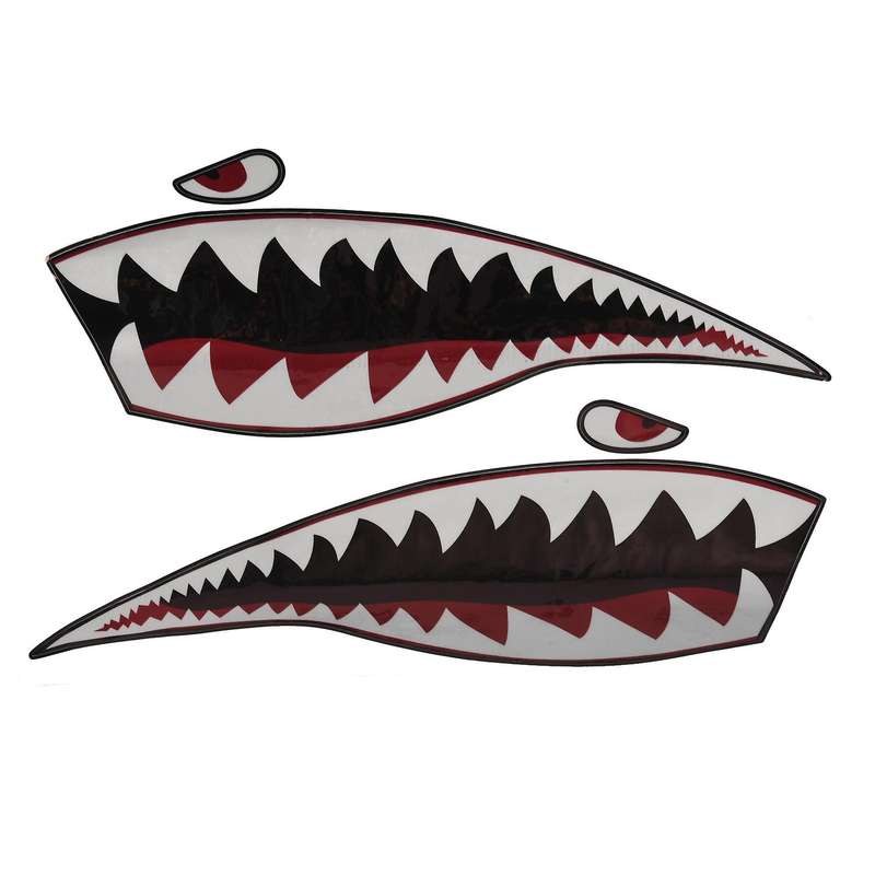 Waterproof Pvc Decal Teeths for Kayak Boat Car Truck Stickers