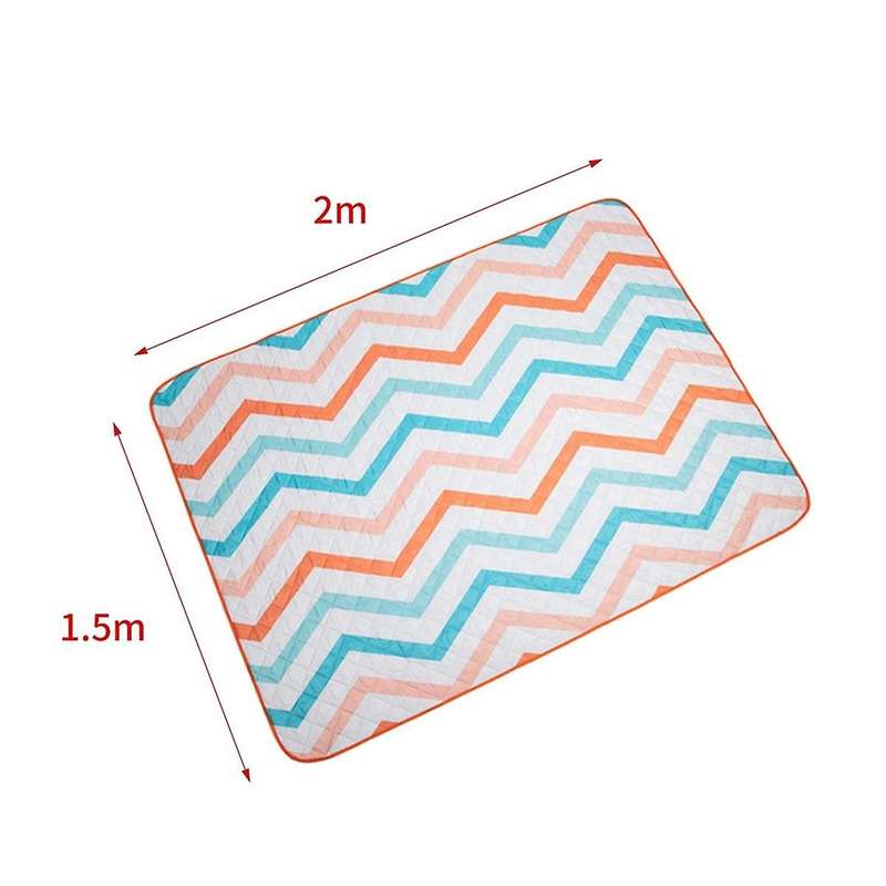 Waterproof Thickened Multi-Layer Outdoor Soft PE Cotton Picnic Mat 80X60 Inch