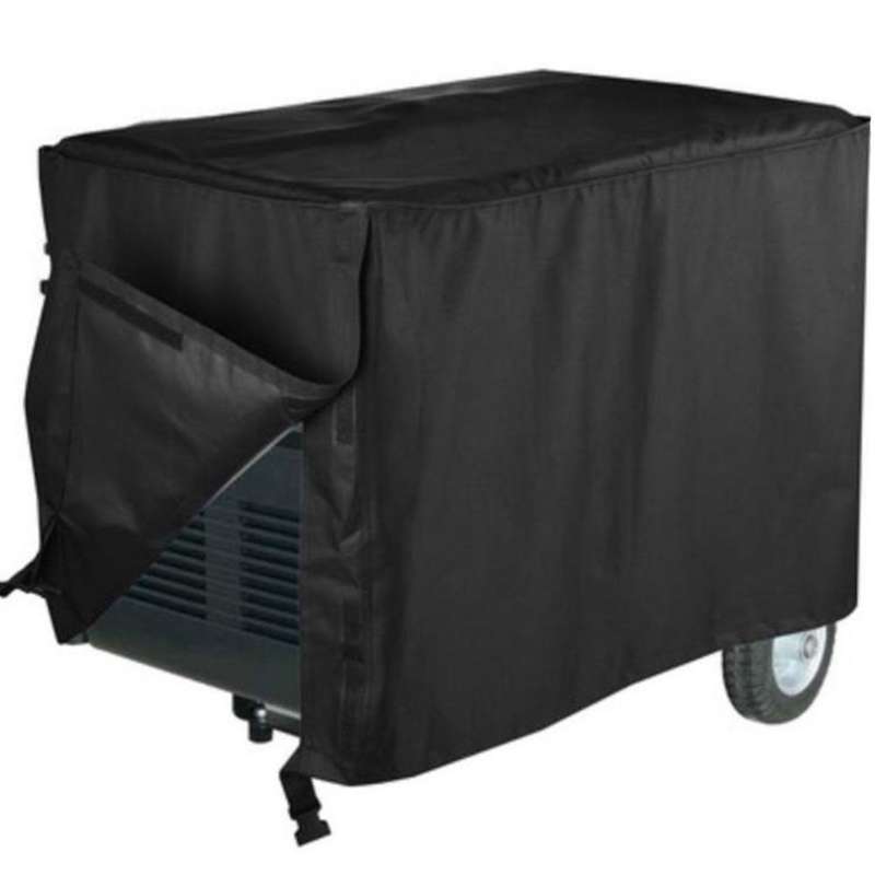 Waterproof Universal Generator Cover Rectangular Cover for Outdoor Garden Generator Protection Black