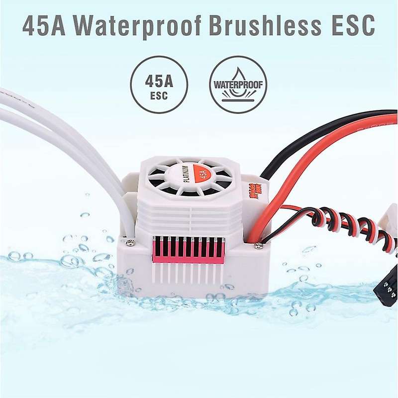 Waterproof Series 2845 Brushless Motor &45A ESC for 10428/12428 P601 -3930KV