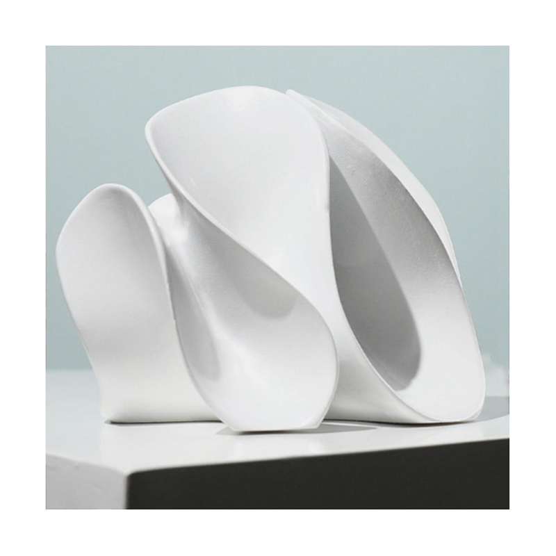 Wavy Statue Resin Abstract Sculpture Minimalist Decoration Unique Ornaments Home Decor for Living Ro