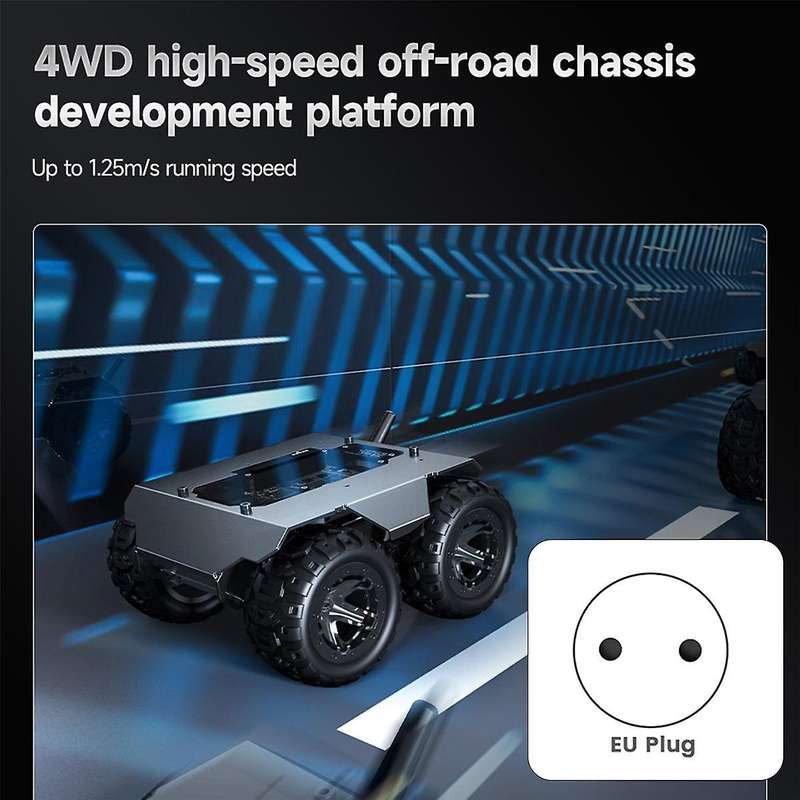 WAVE 4WD Mobile Robot Chassis Car Support Onboard ESP32 Module for 4B Zero Nano-EU Plug
