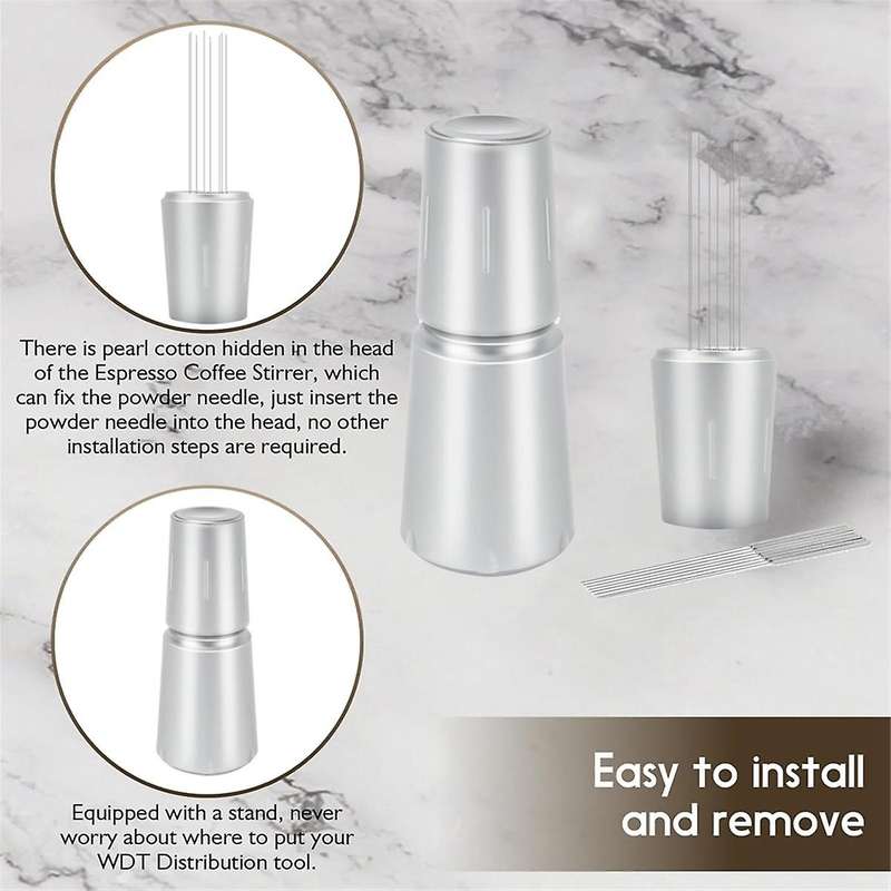WDT Espresso Tool Espresso Distribution Tool, Needles Espresso Coffee Stirrer for , for Espresso Dis