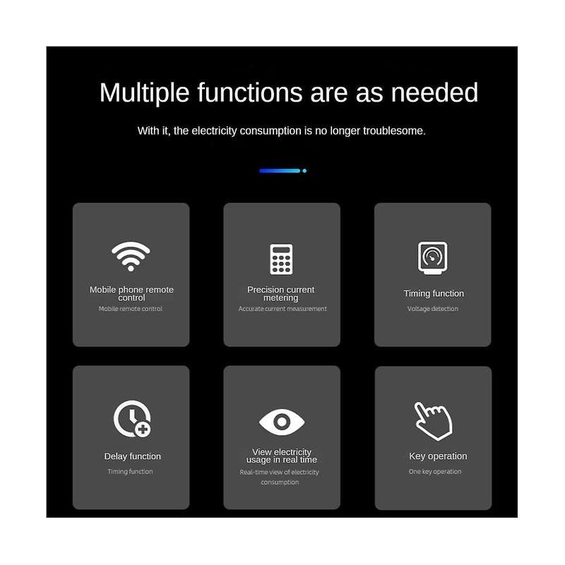 Wds688 Smart Wifi Single-phase Energy Meter Multifunction Rail Energy Meter 5-60a 230v