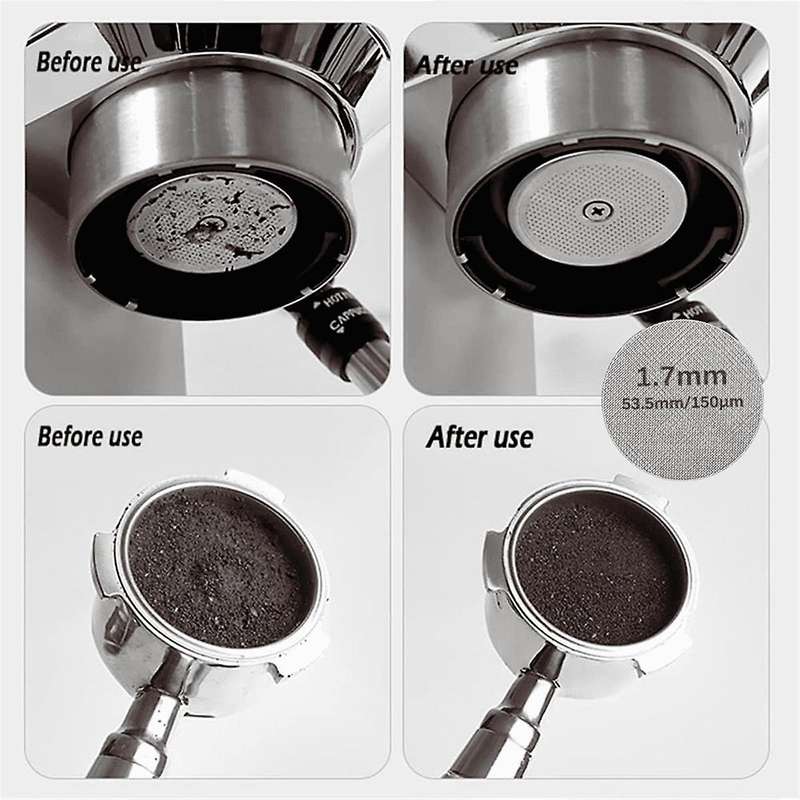 WDT Tools Espresso Puck Screen - 54mm Dosing Funnel & Stainless Steel Needles Coffee Stirrer Distrib