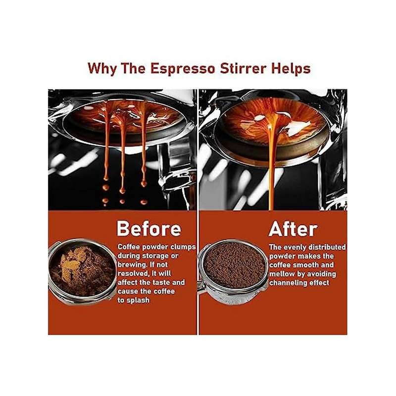 WDT Tools Espresso Distribution Tool-With Stand Fits for Breville8 Series Espresso Coffee Machines a