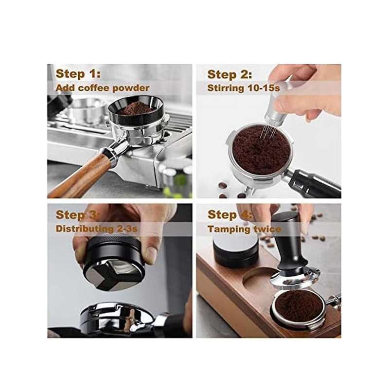 WDT Tools Espresso Distribution Tool-With Stand Fits for Breville8 Series Espresso Coffee Machines a