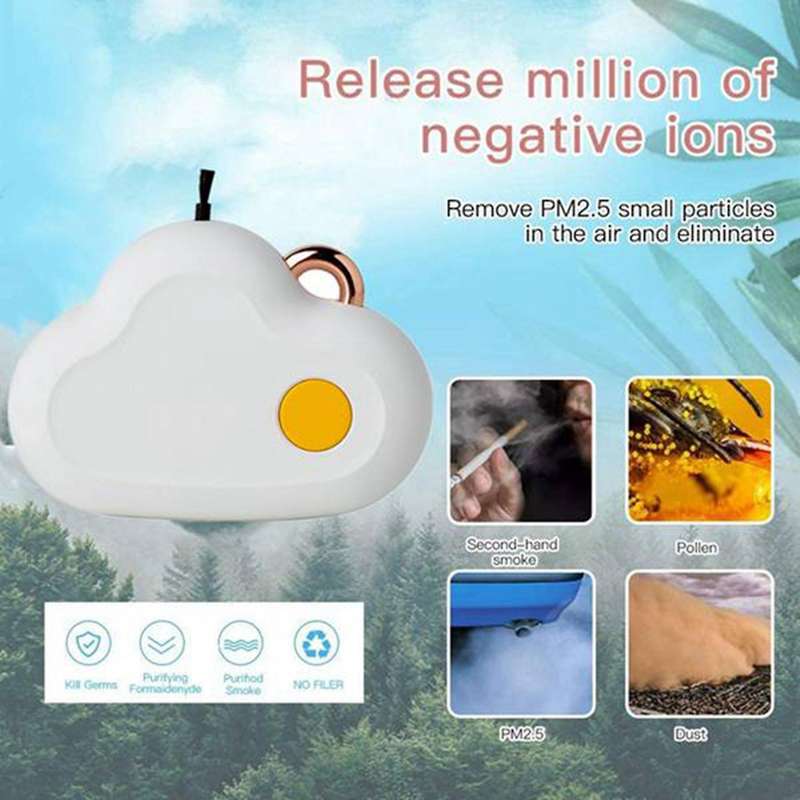 Wearable Air Purifier Personal Portable Car Freshener Negative Ion Air Purifier No Radiation and Low