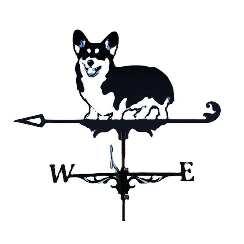Weather Vane Stainless Steel Spray Paint European Style Gardening Metal Craft