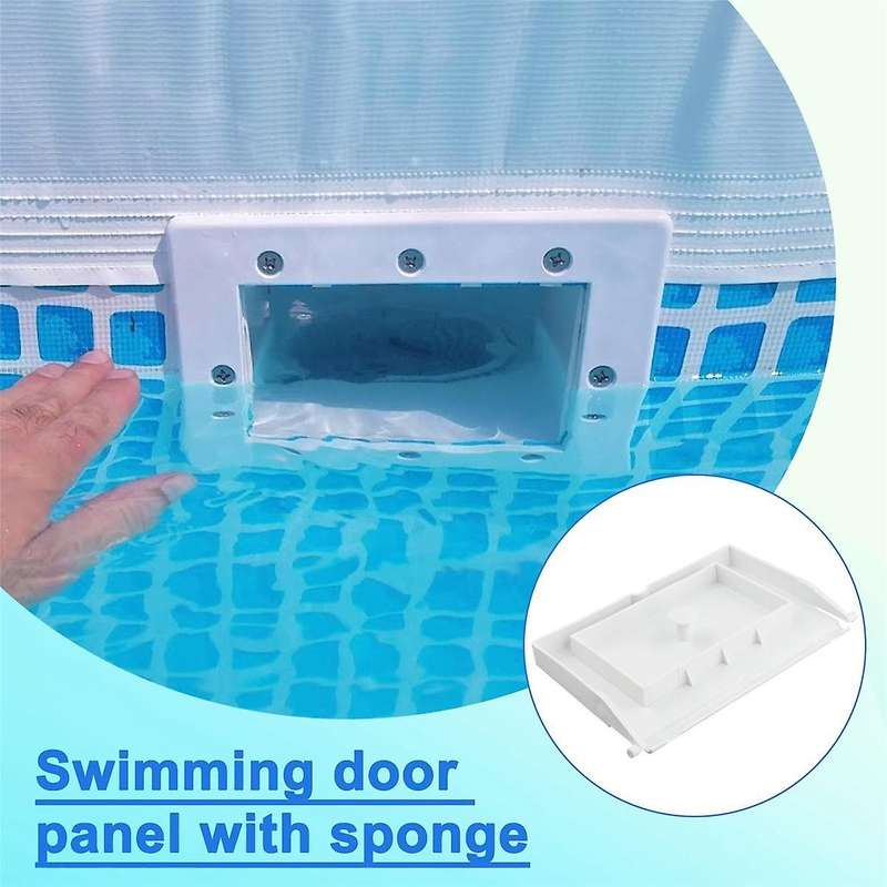 Weir Skimmer Gate Weir Baffle with Sponge for Skimmer Replacement Parts Pool Cleaning Tools