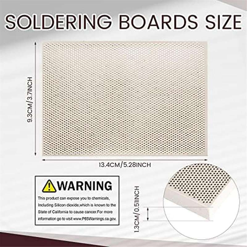 Welding Blocks Honeycomb Jewelry Welding Kit Reverse Lock Tweezers Welding Plate for Making Tools We