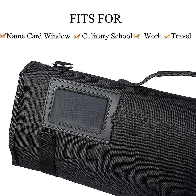 WESSLECO Knife Bag Nylon Chef Roll Bag with 8 Pocket