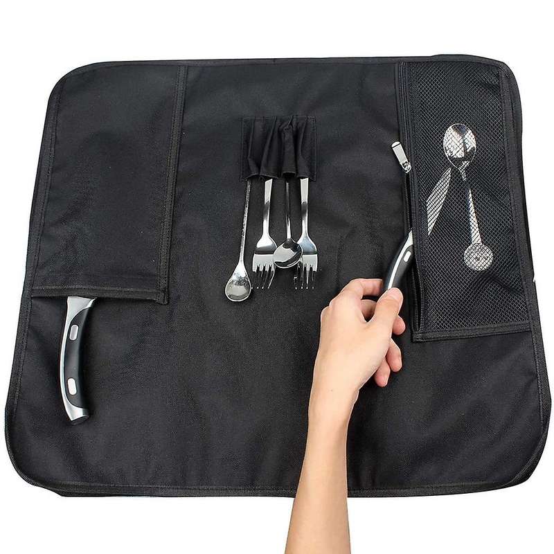 WESSLECO Knife Bag Nylon Chef Roll Bag with 8 Pocket