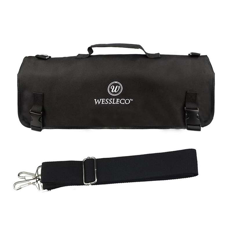 WESSLECO Knife Bag Nylon Chef Roll Bag with 8 Pocket
