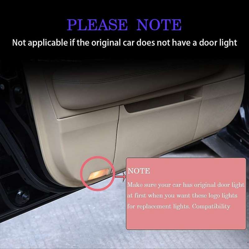 Welcome Light for 6 Car Door Lights HD LED Car Lights for Door Car Ground Lights for 6 2004-2013 2-P