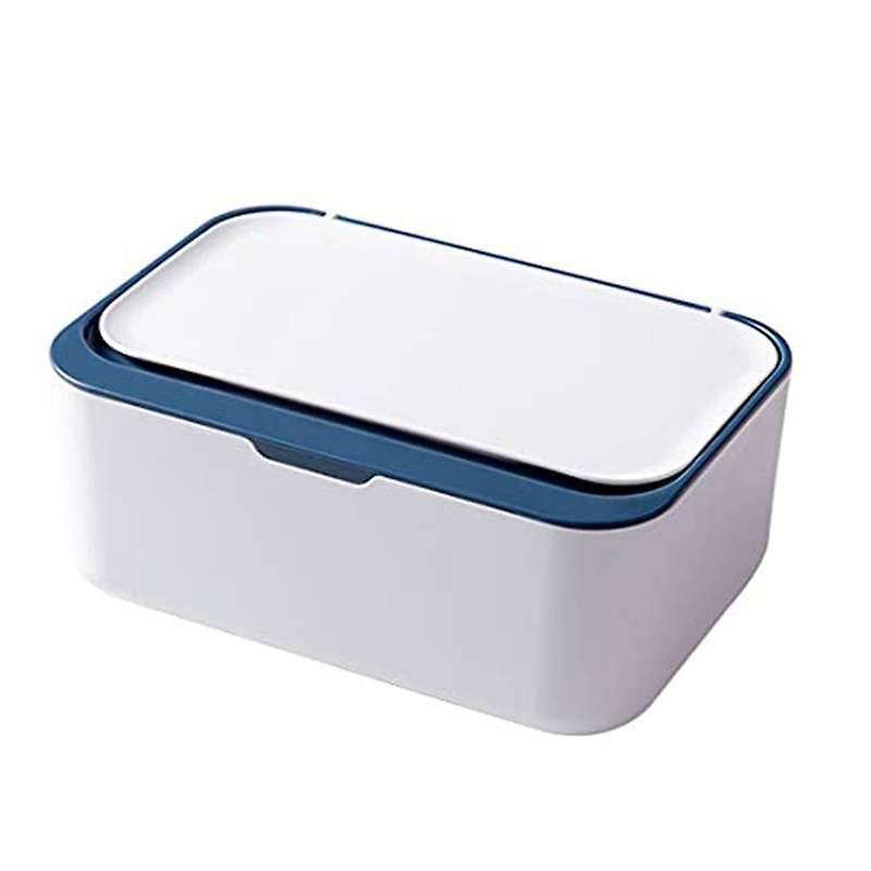Wet Wipe Dispenser,baby Napkin Storage Box Holder Container Dust-proof Wet Tissue Box , Office (gra