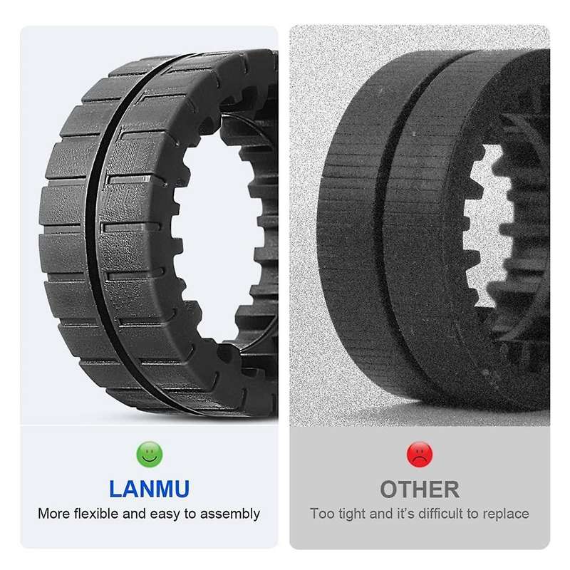 Wet&dry Mop Pads and Replacement Wheel Tires for Jet M6 (6110) (6012) (6112) (6113) Ultimate Robot