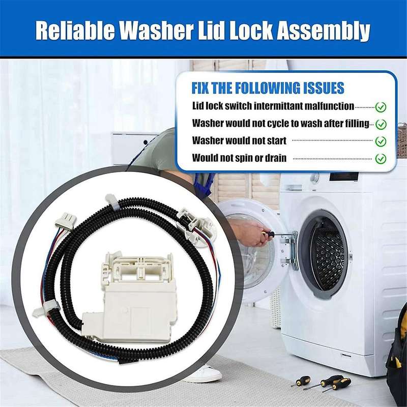 WH08X32657 WH08X31222 Washer Lid Lock for Washing Machines Replacement Lid Switch