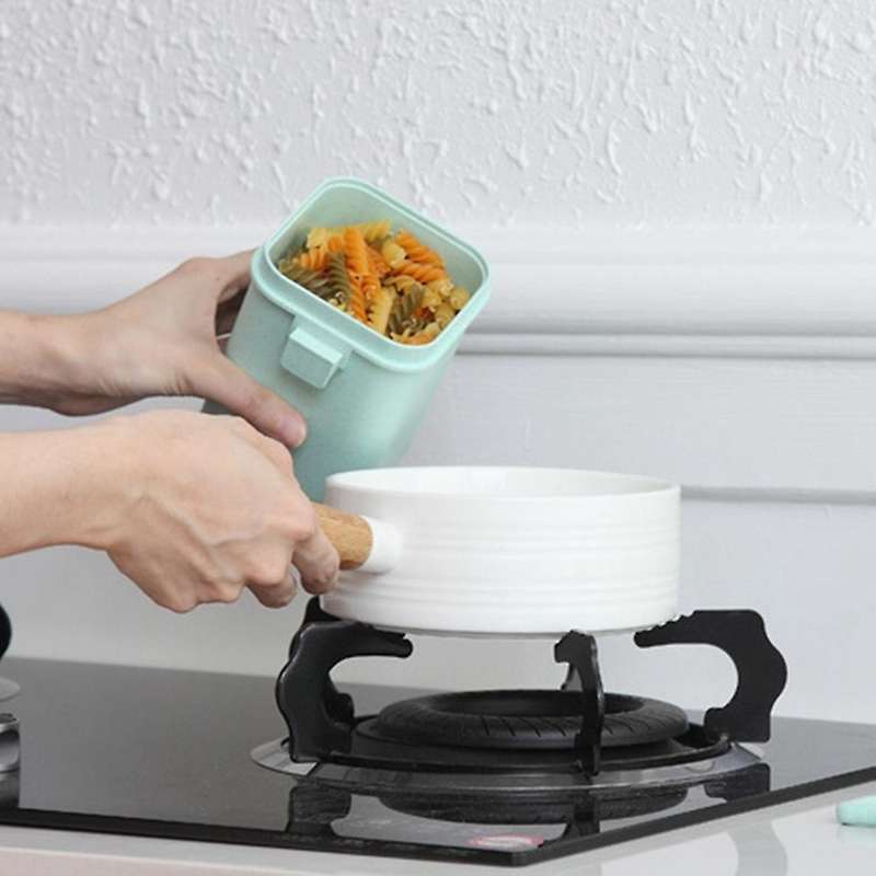 Wheat Straw Soup Cup Breakfast Cup Microwaveable Square Buckle Sealed Soup Pot Food Storage Containe