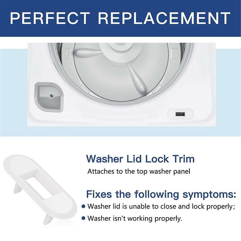 Wh01x24381 4502680 Washer Lid Lock Bezel for Washer and Hotspot Top Washer Lid Lock Bezel Replaceme
