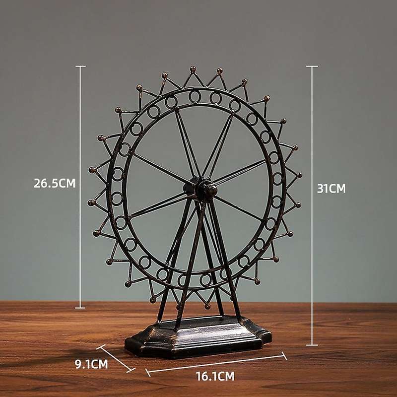 Wheel Metal Mold, Rotating Wrought Iron, Happy Wheel, Metal Model Decoration, Home, Living Room