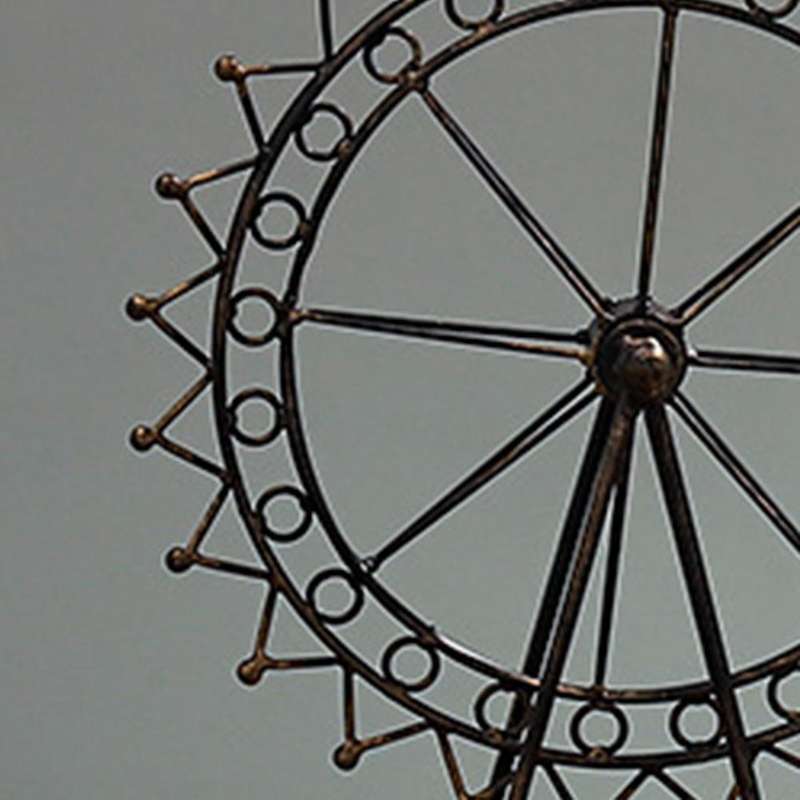 Wheel Metal Mold, Rotating Wrought Iron, Happy Wheel, Metal Model Decoration, Home, Living Room