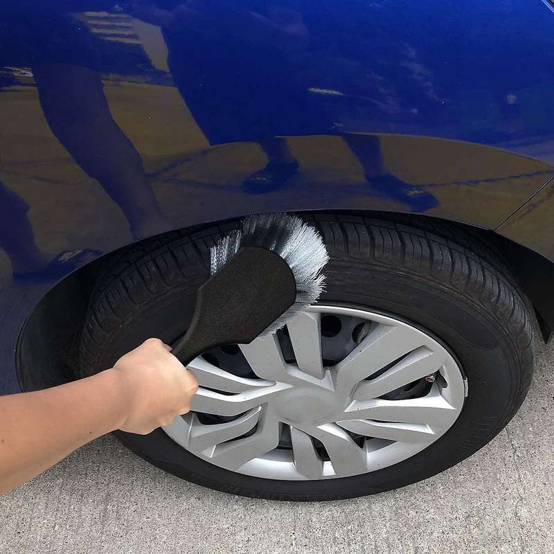 Wheel Tire Brush, Soft Bristle Car Wash Brush, 5 Different Sizes Detailing Brush, Cleans Dirty Tires