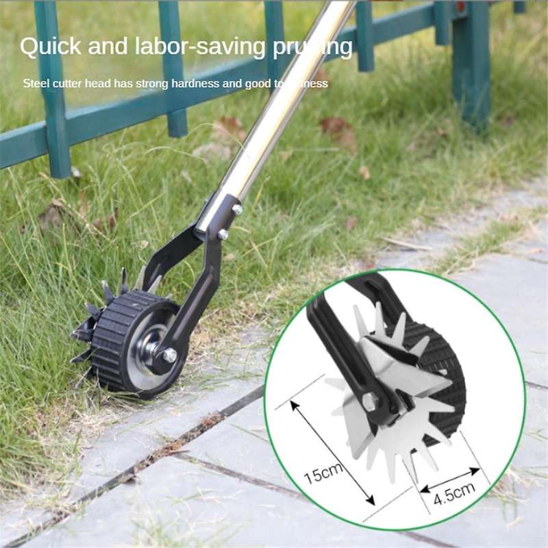 Wheeled Rotary Hand Edger Lawn Tool, Hand Edger Lawn Tool for Precise Lawn Mowing Along Walkways, Ga