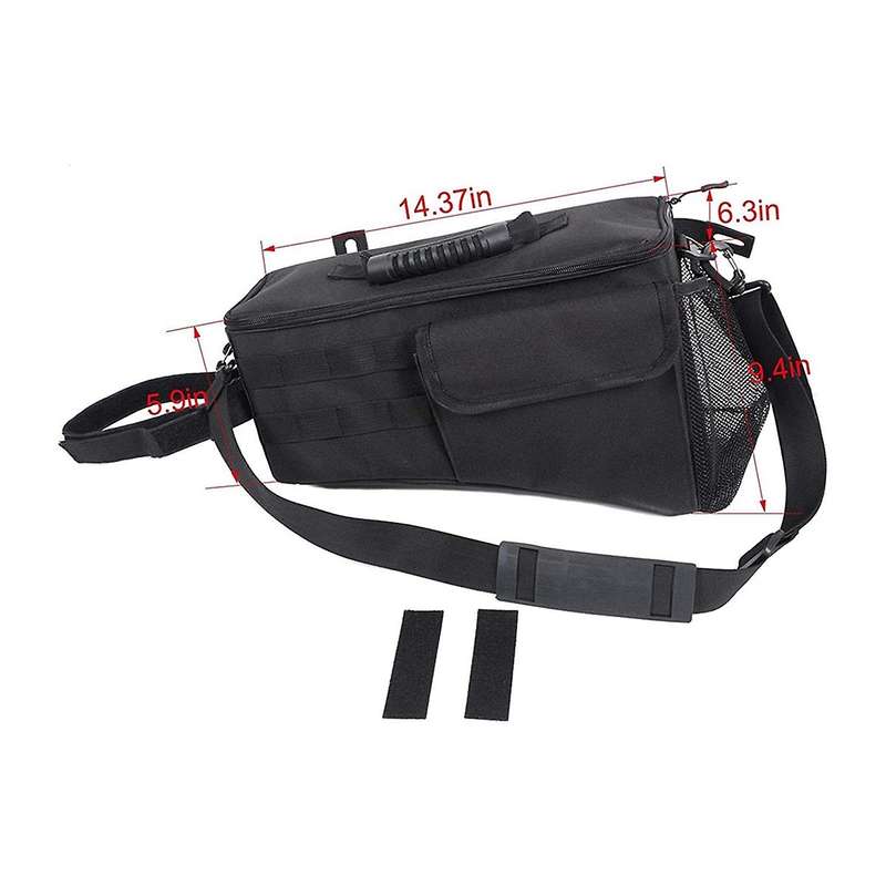 Wheel Well Storage Bag, Rear Trunk Organizer with Handle 2007-2017 for Wrangler JK 4 Door, Left Side