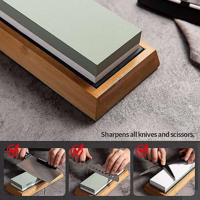 Whetstone Set-Premium Whetstone Sharpener Stone 2 Side Gravel 400/1000 3000/8000-Whetstone Set