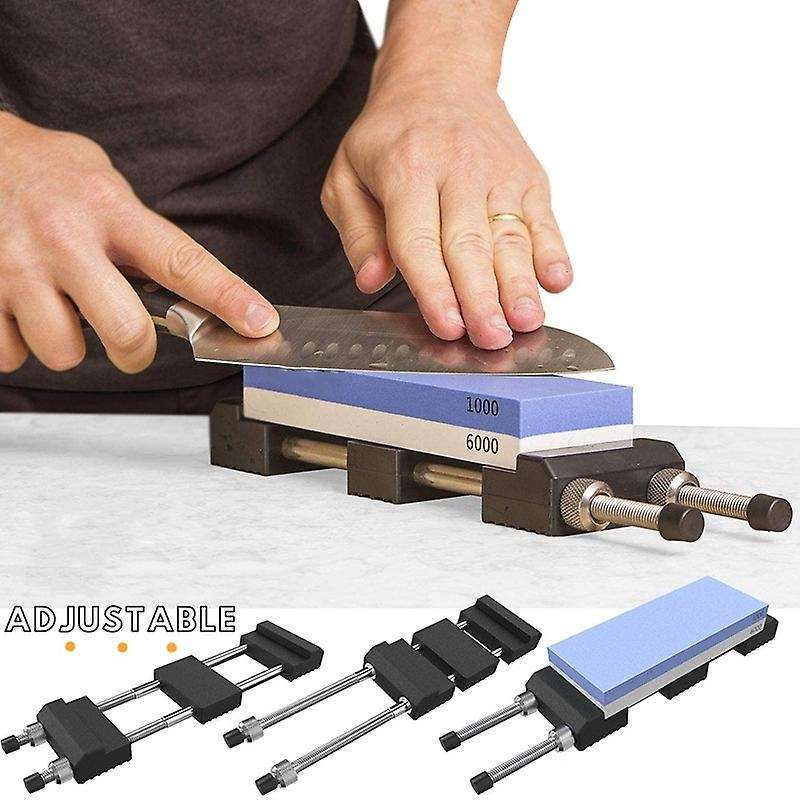 Whetstone Knife Sharpening Stone Set for Knives Complete with Honing Guide, Premium Holder Base and
