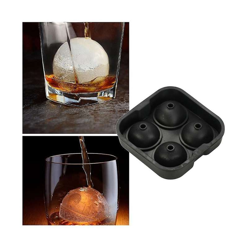 Whiskey Ice Ball Maker Food Grade Reusable Silicone Ice Mold Tray Ice Cube Mold Kitchen with 5cm Bal